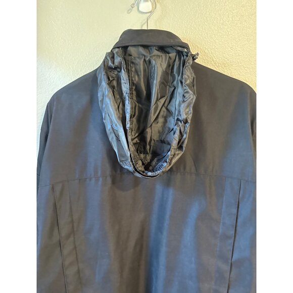 Michael Kors Men's XL Black Jacket With Hidden Hood & Multiple Pockets - Picture 5 of 6
